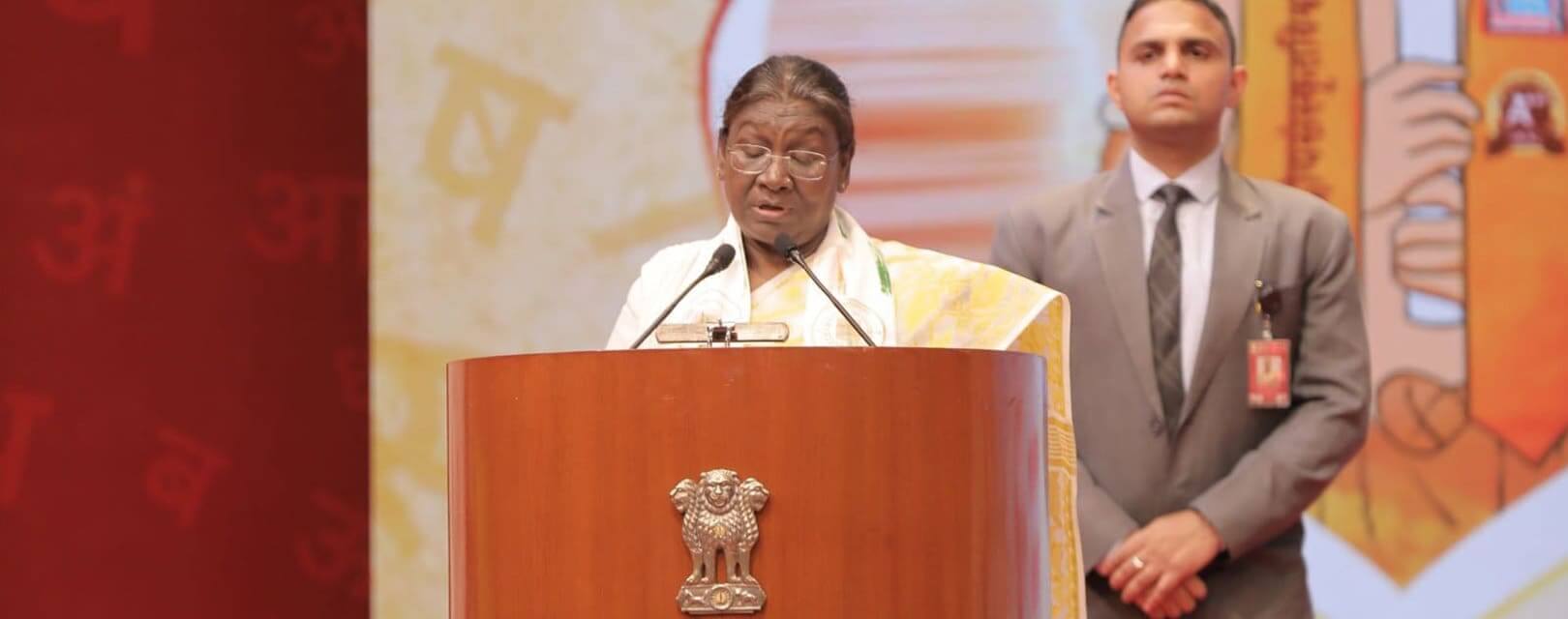 President of India addressing the nation